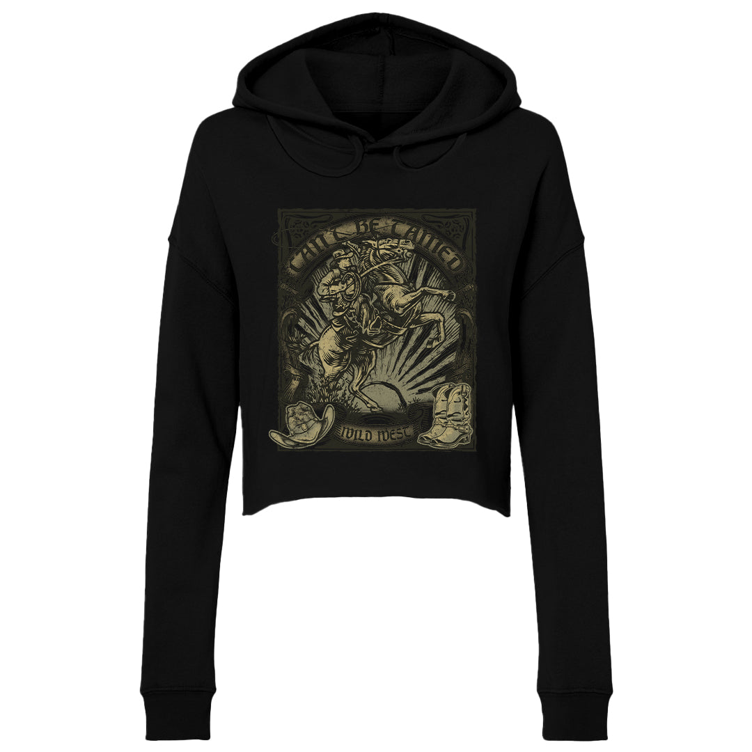 Women's | Can't Be Tamed | Lightweight Crop Hoodie
