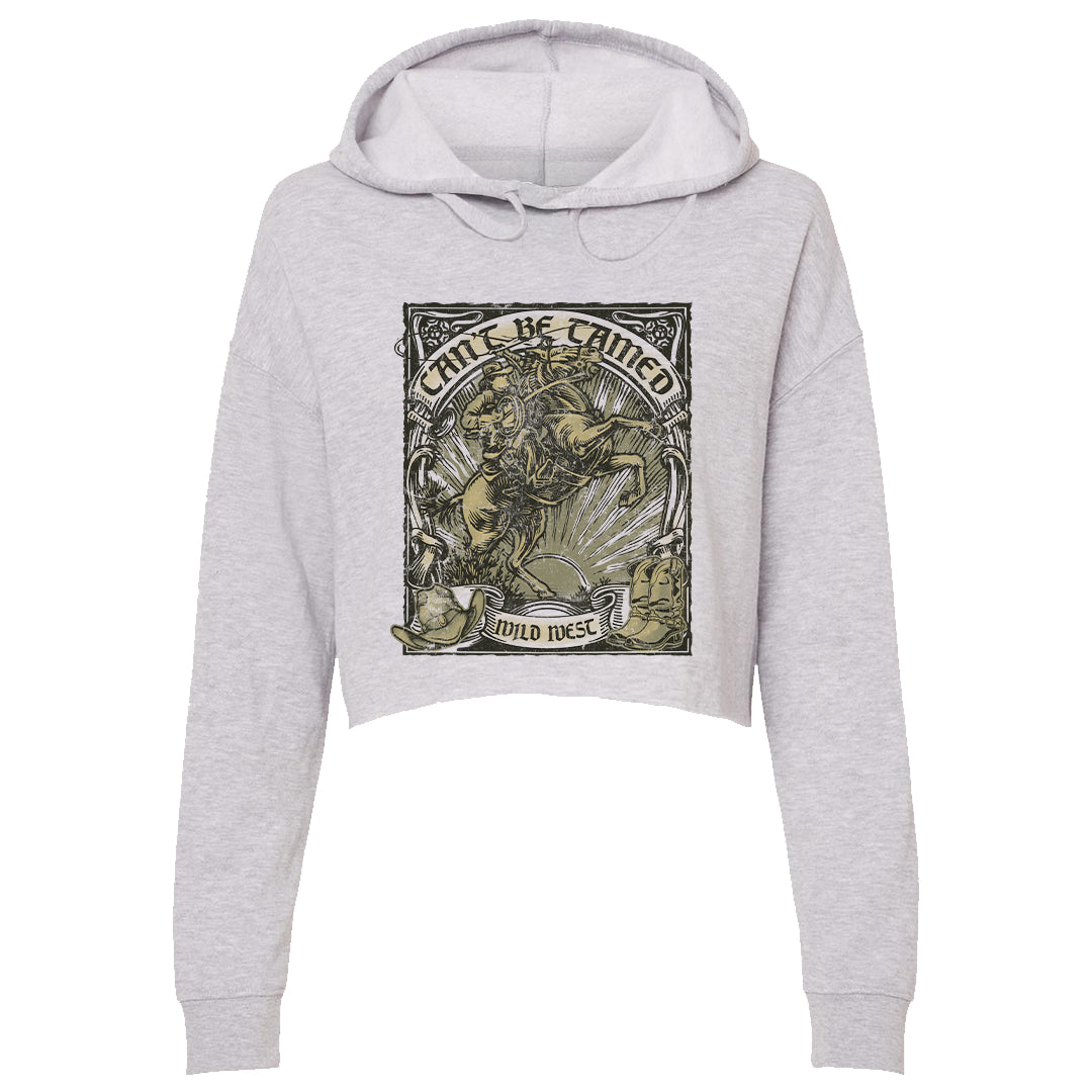 Women's | Can't Be Tamed | Lightweight Crop Hoodie