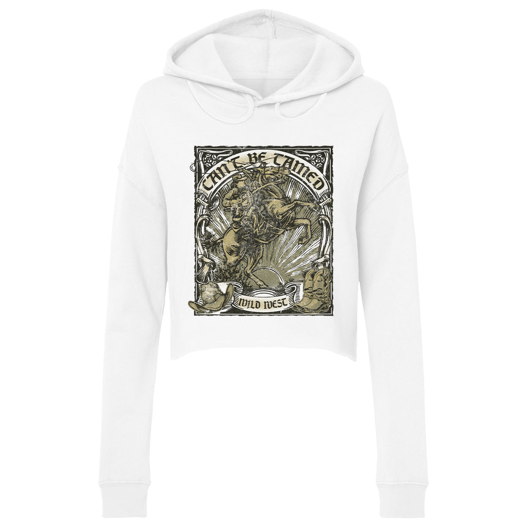 Women's | Can't Be Tamed | Lightweight Crop Hoodie