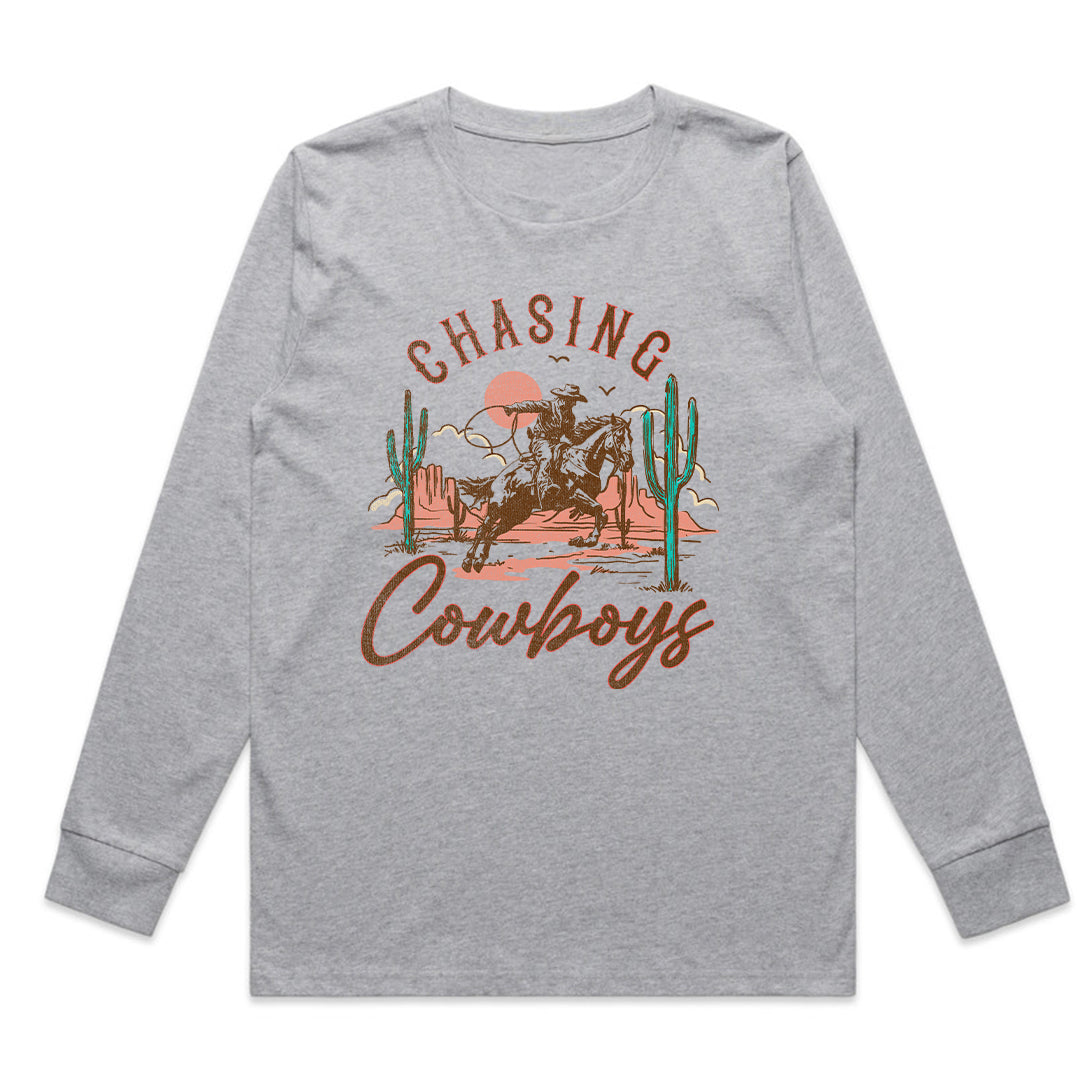 Unisex | Chasing Cowboy | Long Sleeve Crew