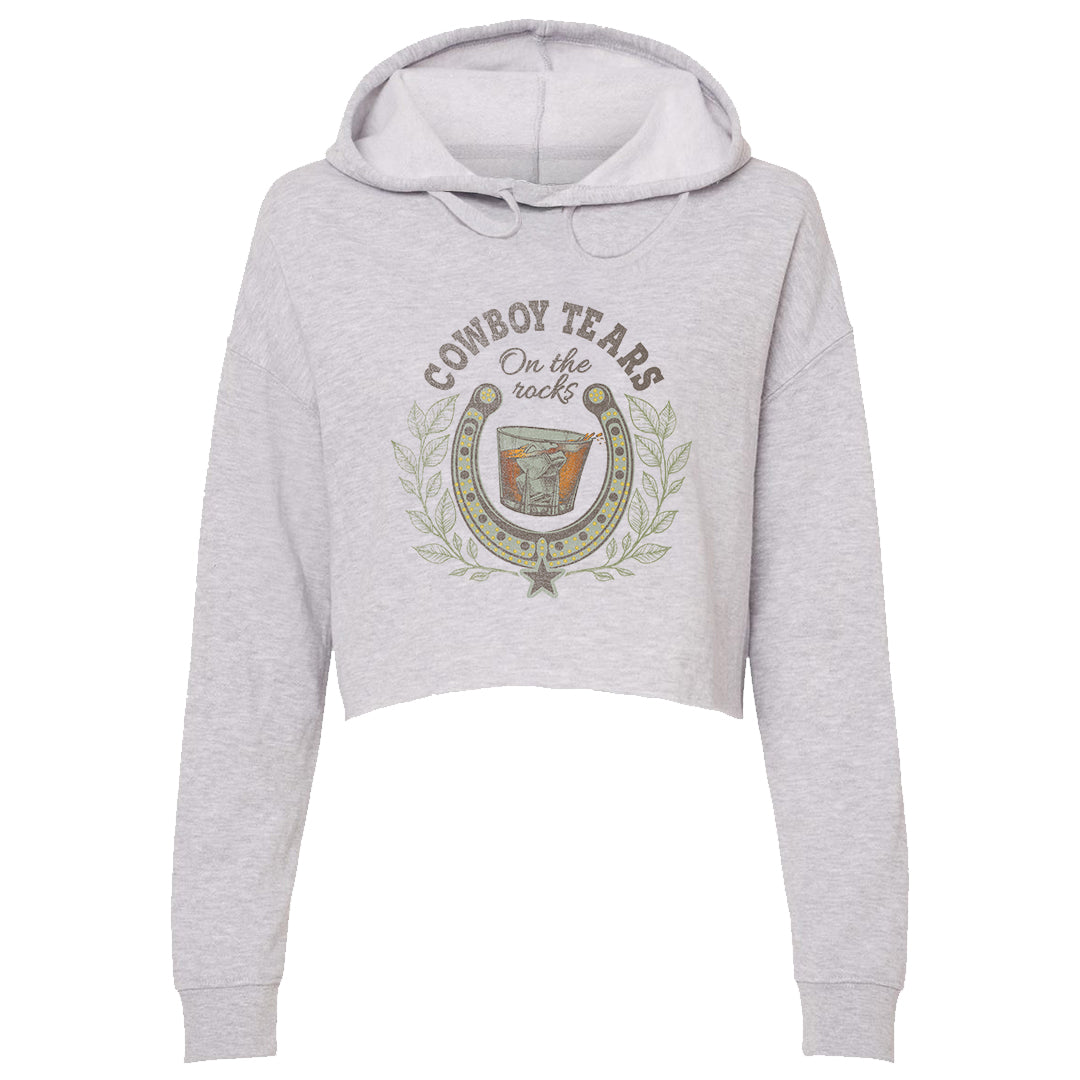 Women's | Cowboy Tears | Lightweight Crop Hoodie