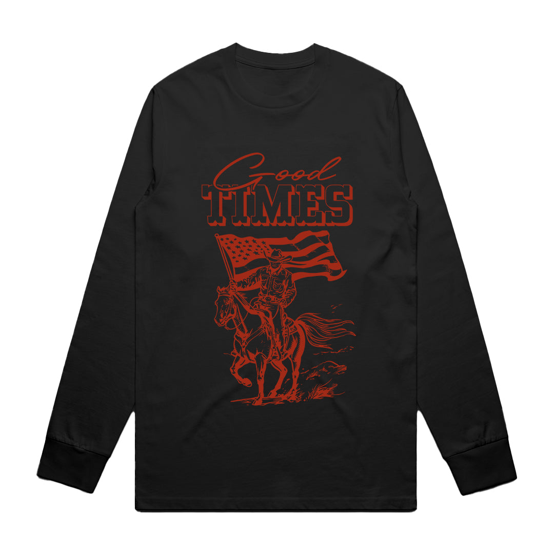Unisex | Good Times Cowboy | Long Sleeve Crew