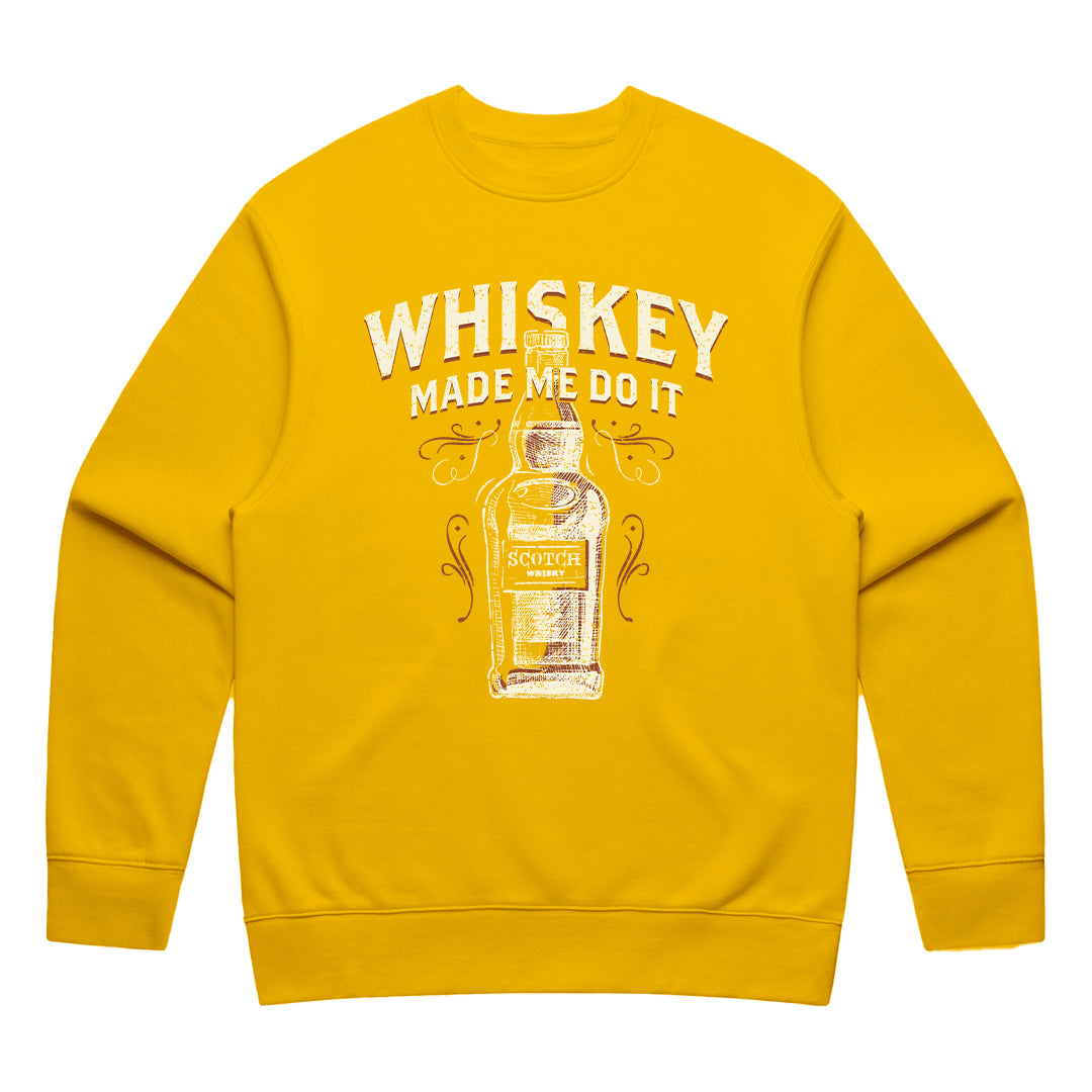 Unisex | WHISKEY MADE ME DO IT | Crewneck Sweater