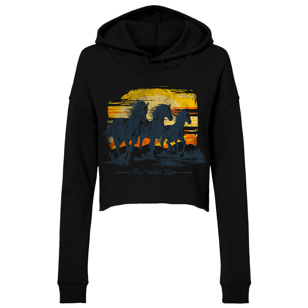 Women's | Wild Life | Lightweight Crop Hoodie