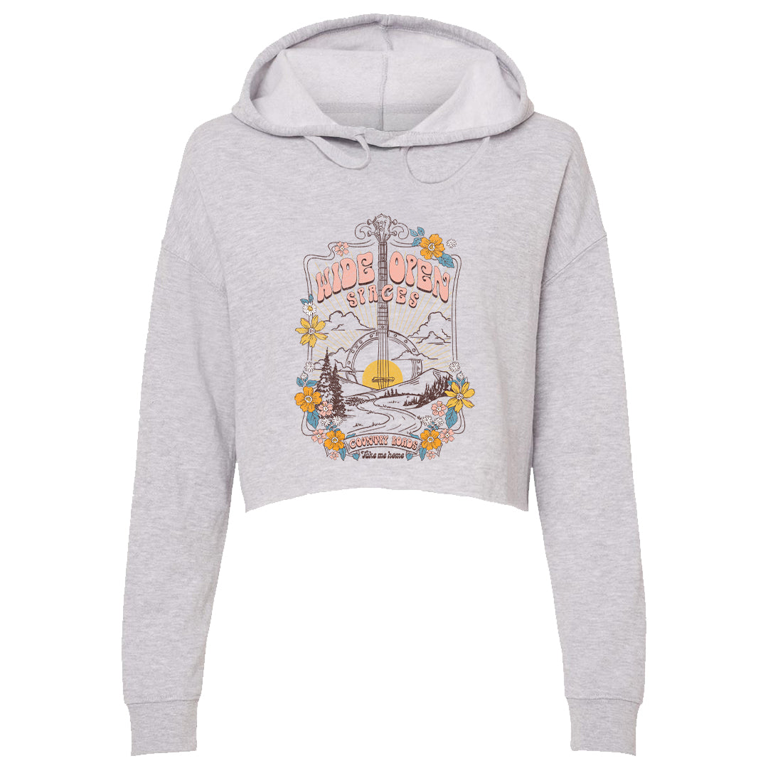Women's | Country Roads | Lightweight Crop Hoodie