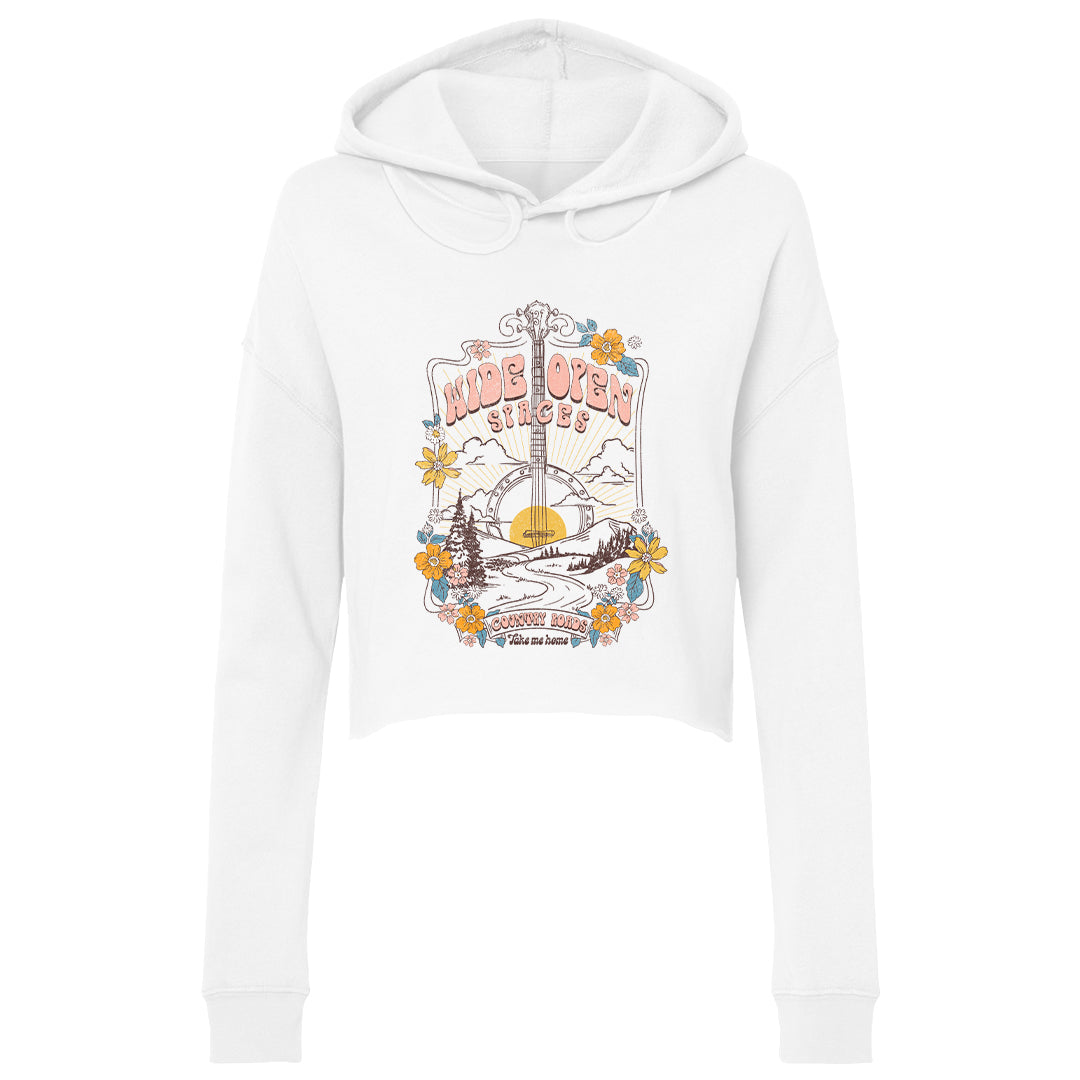 Women's | Country Roads | Lightweight Crop Hoodie