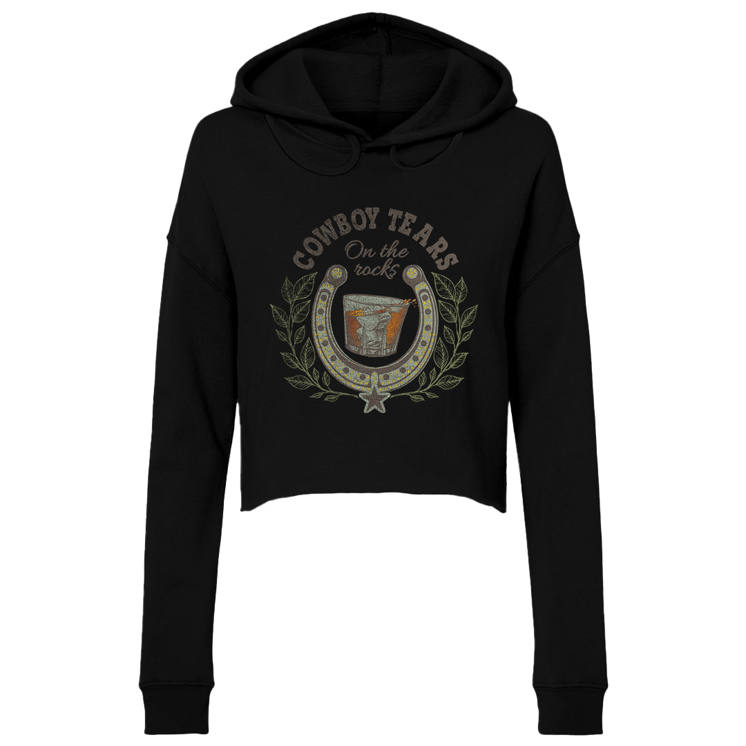 Women's | Cowboy Tears | Lightweight Crop Hoodie