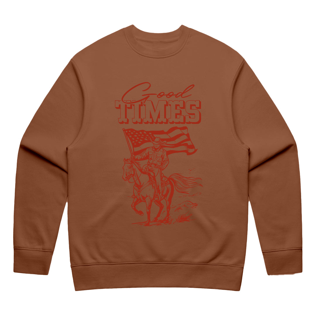 Unisex | Good Times Cowboy | Crewneck Sweater