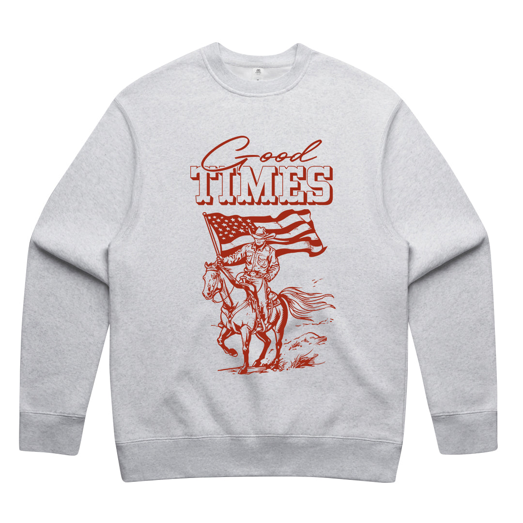 Unisex | Good Times Cowboy | Crewneck Sweater