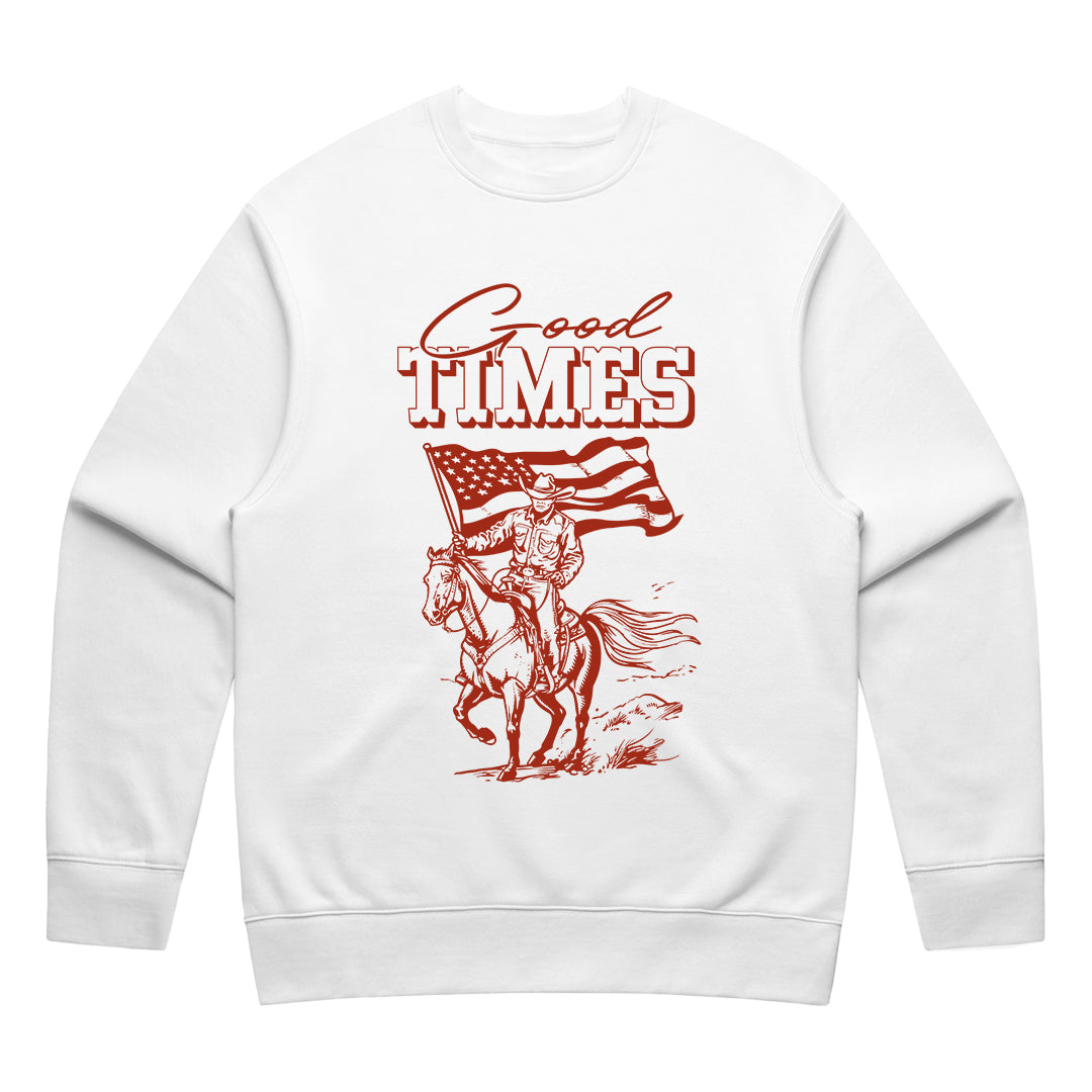 Unisex | Good Times Cowboy | Crewneck Sweater